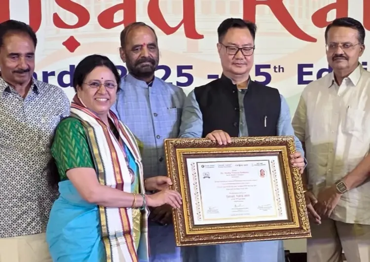 क्या भाजपा की राज्यसभा सांसद डॉ. मेधा कुलकर्णी को मिला 'संसद रत्न पुरस्कार'?