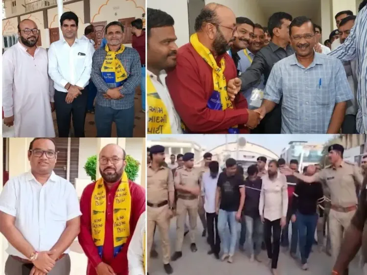 Abdul Sattar, AAP's Gujarat General Secretary, Exposed as Leader of Fake ED Team; Shocking Photos with Kejriwal Surface