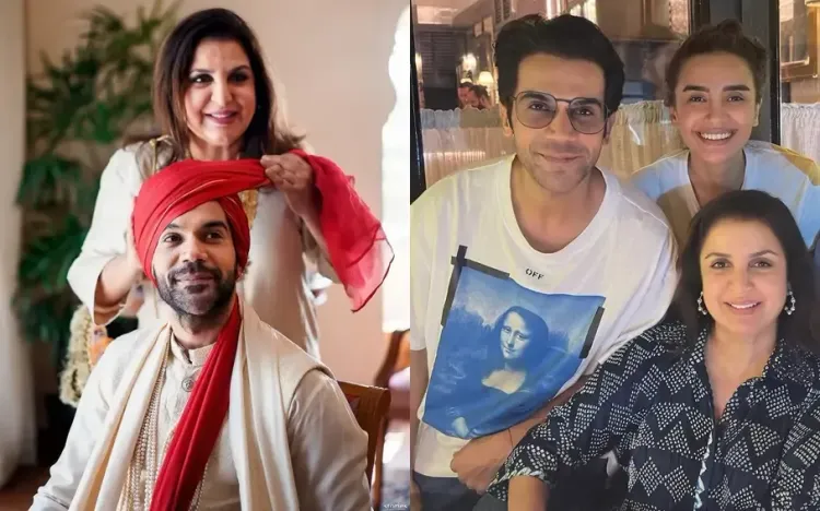 Farah Khan Celebrates Her Birthday with Rajkummar Rao and Patralekha in Nostalgic Wedding Moment