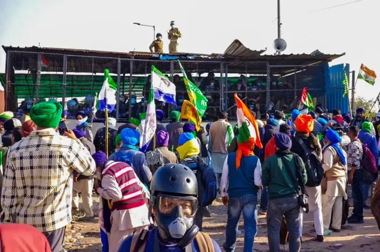 Protesters Halted at Punjab-Haryana Boundary, Police Deploy Tear Gas