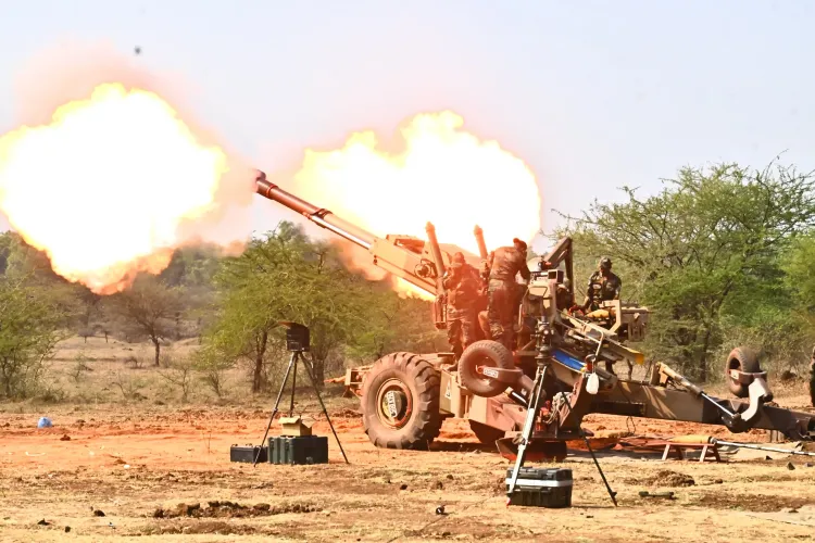 Demonstration of Military Strength at the Joint Exercise Between Indian Army and Singapore Armed Forces