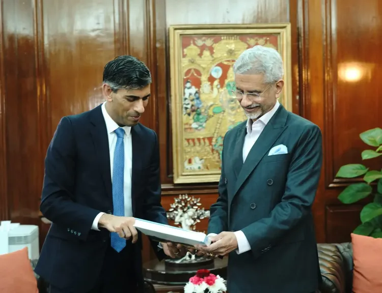 Former UK Prime Minister Rishi Sunak Meets EAM Jaishankar in New Delhi