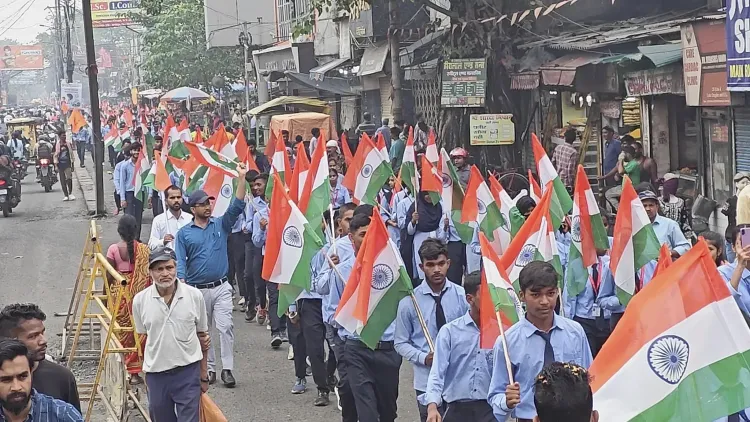 क्या रांची समेत कई शहरों में 'हर घर तिरंगा' अभियान की तिरंगा यात्रा हुई?