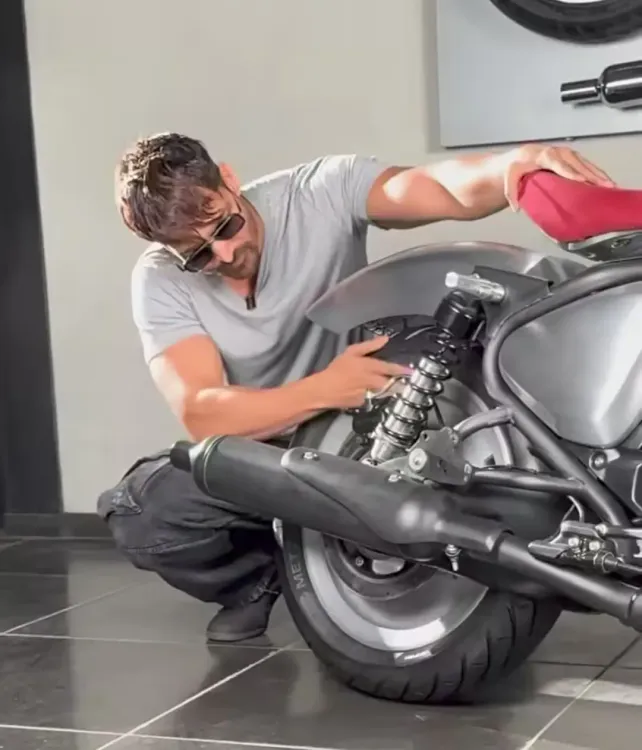Harshvardhan Rane Unveils Bespoke Bobber Motorcycle in Brushed Aluminum