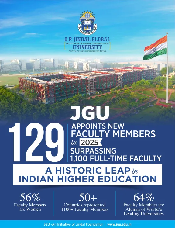 क्या जेजीयू ने भारतीय उच्च शिक्षा में ऐतिहासिक छलांग लगाई? 129 विश्वस्तरीय संकाय सदस्यों की नियुक्ति
