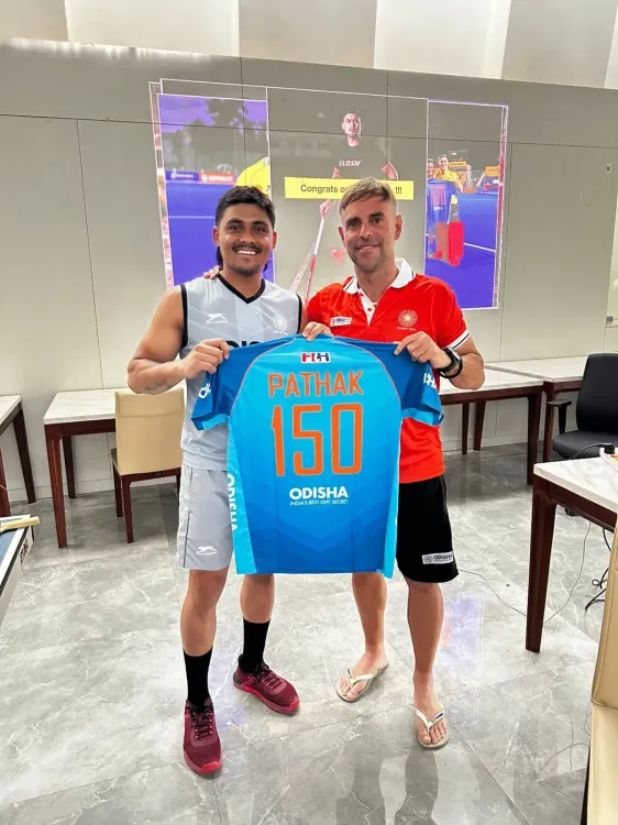 Did Hockey India Honor Krishan Pathak for His 150th International Game?