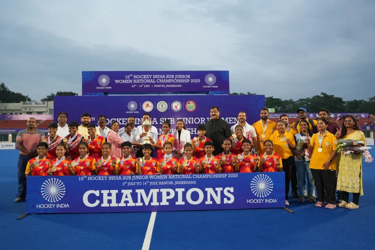 Did Hockey Jharkhand Secure the Division A Title in the Sub-Junior Women's Hockey Nationals?