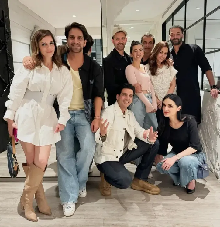 Hrithik Roshan Marks His 51st Birthday with Ex-Spouse Sussanne Khan and Girlfriend Saba Azaad