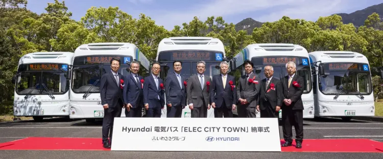 Hyundai Motor Completes Historic Delivery of Electric Buses in Japan