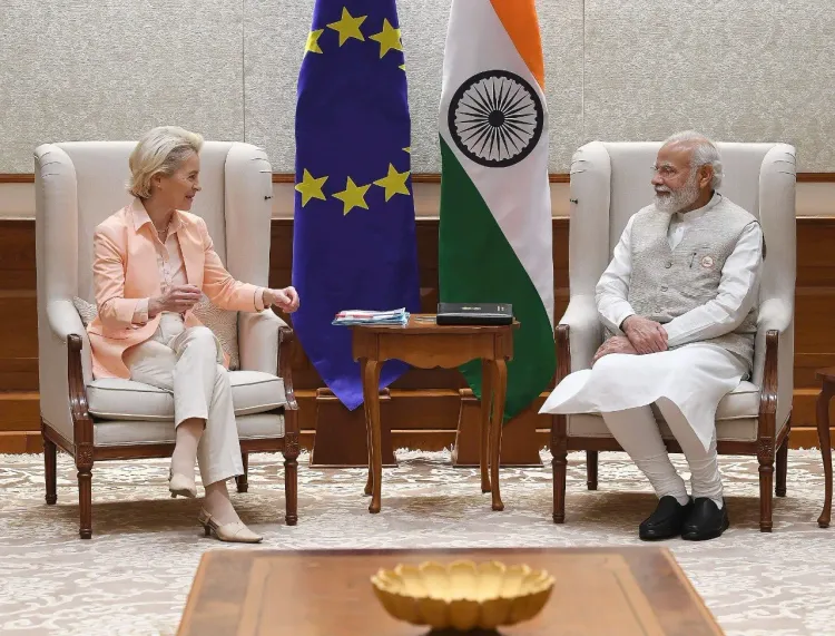 EU Chief Hails India as a Key Strategic Ally Upon Arrival in New Delhi