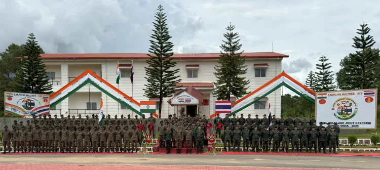 What is the significance of the India-Thailand joint military exercise MAITREE-XIV?