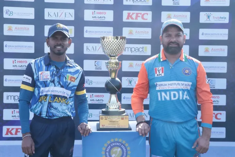 India Faces Sri Lanka in Exciting 5-Match ODI Deaf Cricket Series