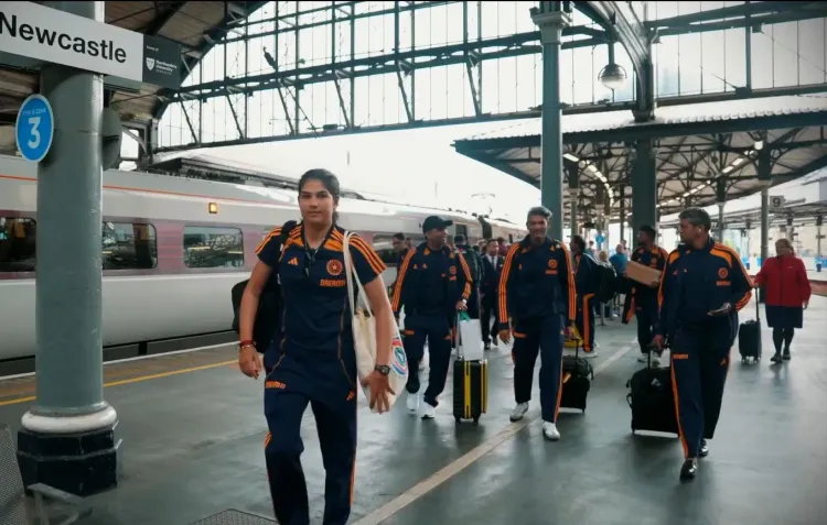 Did the India Women Experience a Scenic Train Journey from London to Newcastle Before the ODI Series Decider?