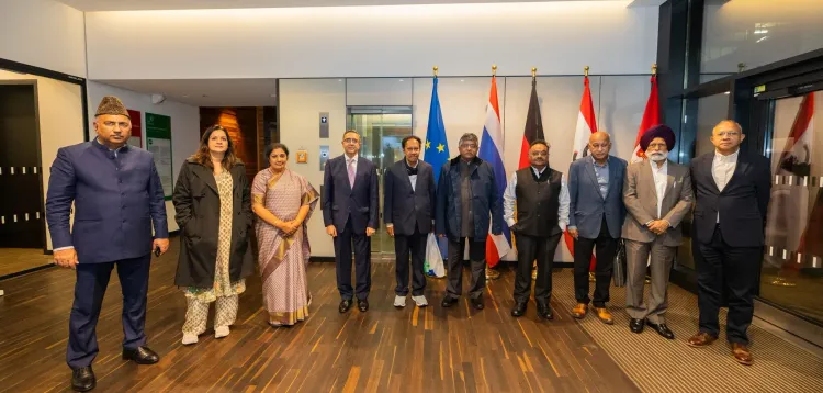 Has the Indian delegation arrived in Germany to assert India's strong stance against terrorism?