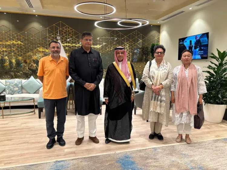 Did the Indian delegation successfully conclude its visit to Saudi Arabia before heading to Algeria?