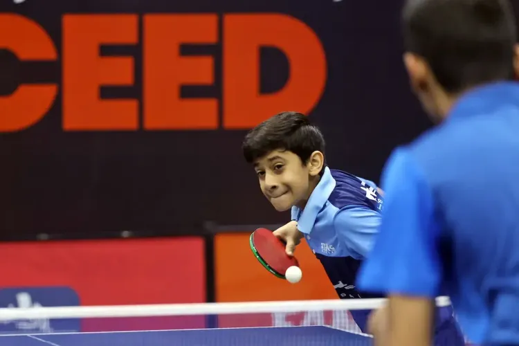Young Indian Table Tennis Players Compete in U-15 Championship Playoffs