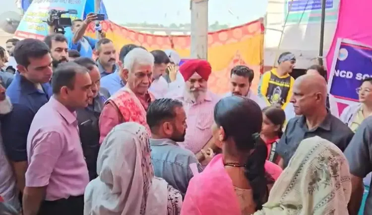 क्या उपराज्यपाल मनोज सिन्हा ने बाढ़ प्रभावित लोगों की मदद की?