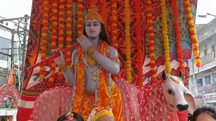 क्या जामनगर में कृष्ण जन्मोत्सव पर शोभायात्रा का आयोजन हुआ?