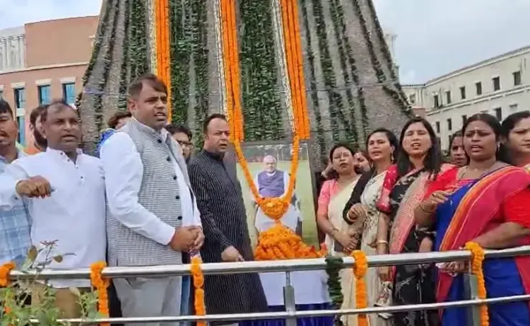 क्या झारखंड में अटल बिहारी वाजपेयी की पुण्यतिथि पर भाजपा नेताओं ने उन्हें श्रद्धांजलि दी?