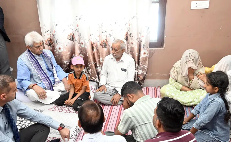 Lieutenant-Governor Manoj Sinha Pays Tribute to Fallen Policemen in Kathua