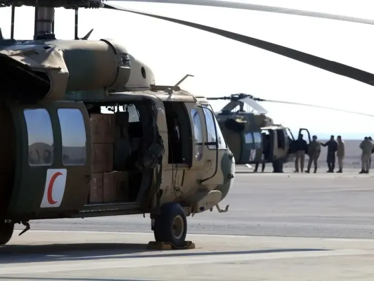 Jordan Dispatches 16 More Aid Helicopters to Gaza