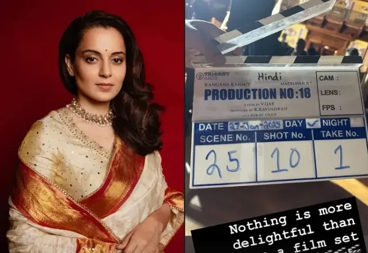 Kangana Ranaut teams up with R. Madhavan for her next film, reveals BTS shot