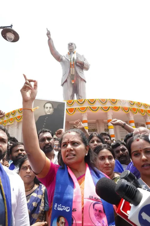 Kavitha Claims Police Violence Against Dalits on Ambedkar Jayanti