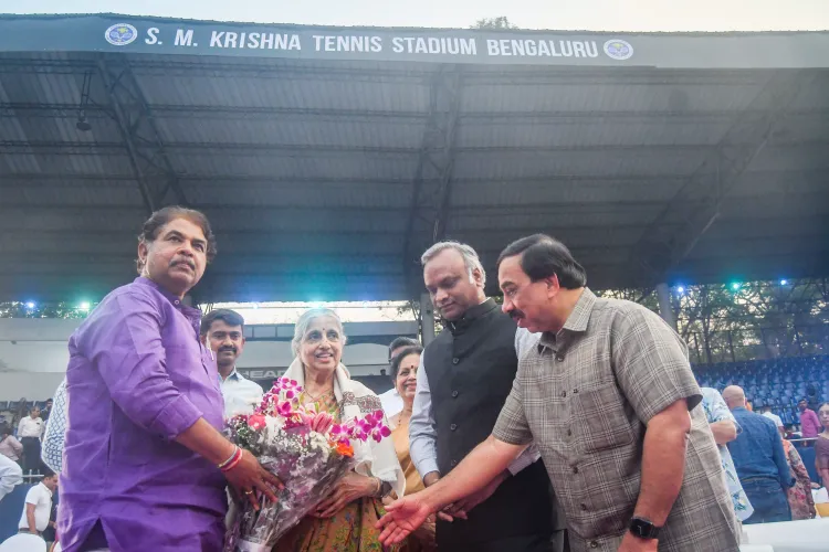 KSLTA Stadium Now Honors SM Krishna as SM Krishna Tennis Stadium