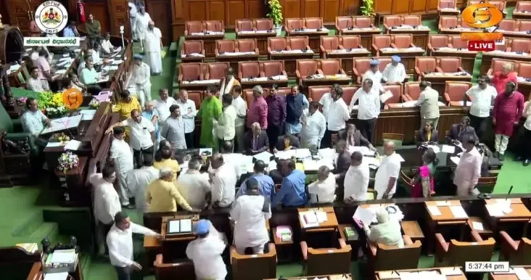 Ongoing Stalemate in K'taka Assembly Over Congress Workers' Roles; BJP Disrupts Sessions