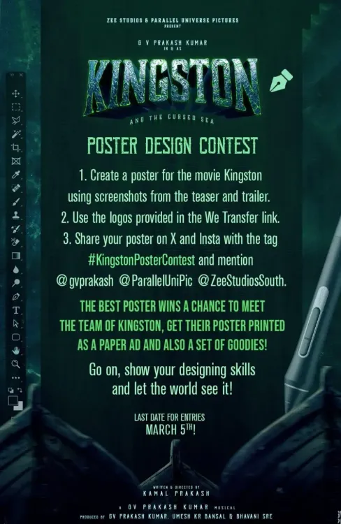 Producers of India's Inaugural Sea Horror Adventure Film Kingston Launch Poster Contest