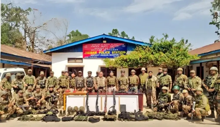 Manipur Arms Recovery: Army and Security Forces Retrieve Insas Rifles, Grenades, and More
