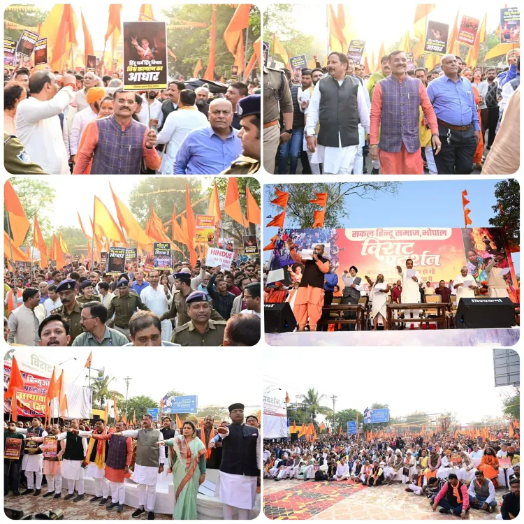 Massive Demonstrations Across Madhya Pradesh to Support the Hindu Community in Bangladesh