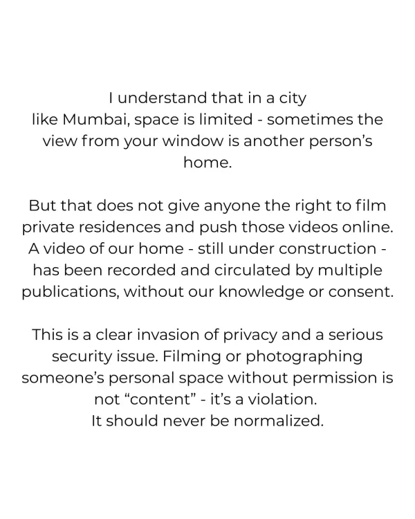 क्या आलिया भट्ट ने मीडिया पर भड़कीं, घर की तस्वीरें हटाने के लिए पोस्ट किया?