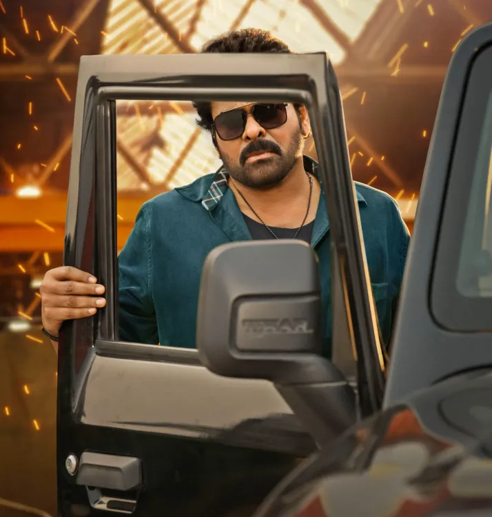 Introduction Song of Megastar Chiranjeevi in Vishwambhara Filmed on Grand Set in Hyderabad