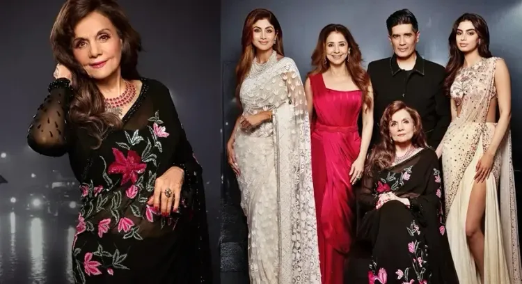 Mumtaz Dazzles in Black Saree at Manish Malhotra's Show Celebrating 'Indian Cinema's Essence'