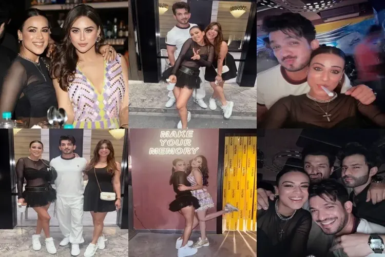Nia Sharma Celebrates Krystle D'Souza's 35th Birthday in Mumbai