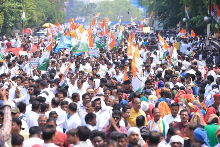 Odisha: Clash Between Congress Workers and Police During Protest Rally