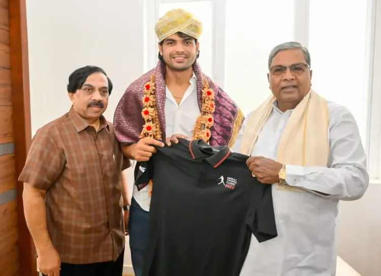 What Happened When Olympic Medalist Neeraj Chopra Met Karnataka CM?