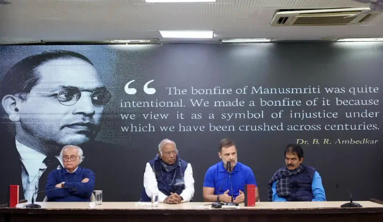Rahul Gandhi Denounces BJP's Claims as Congress MPs Face Barricades at Parliament