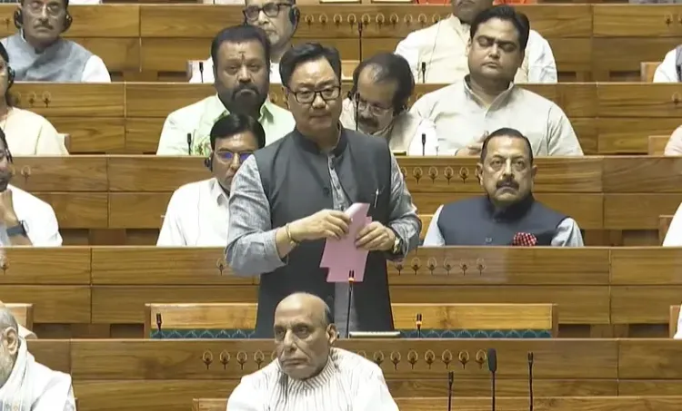 Rijiju Critiques UPA for Claiming Parliament as Waqf Property