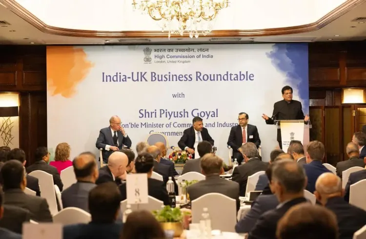 What Investment Opportunities Did Piyush Goyal Discuss at the India-UK Business Roundtable?