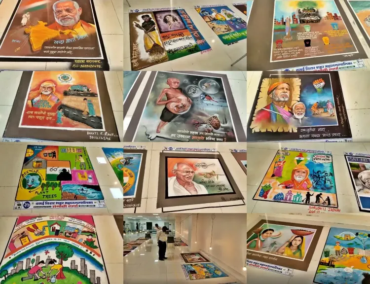 Rangoli Competition Celebrates Swachh Bharat Mission in Mumbai