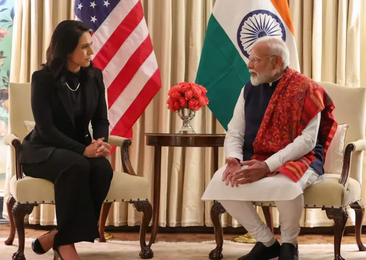 PM Modi Engages with Tulsi Gabbard, Praises Her Role in India-US Relations