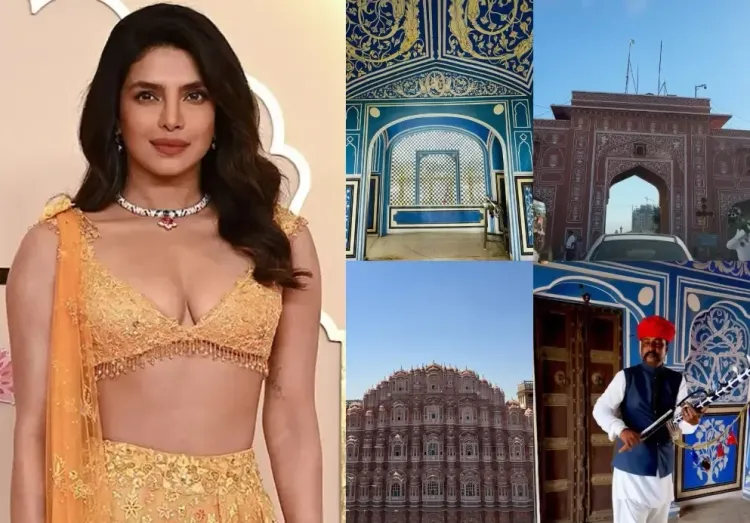 Priyanka Chopra Explores Hawa Mahal During Jaipur Visit