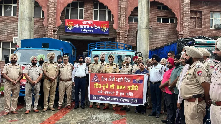 क्या अमृतसर पुलिस ने बाढ़ पीड़ितों के लिए राहत सामग्री भेजी?
