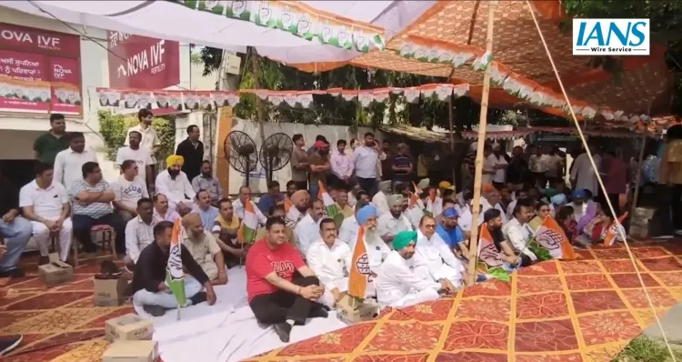 Punjab Congress Demonstrates Against ED Chargesheet Targeting Sonia and Rahul