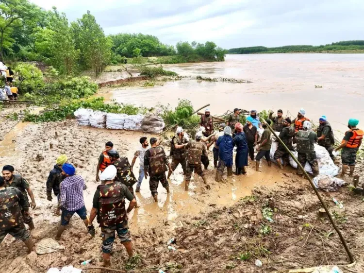 How Did the Army Rescue 5,500 Civilians and 300 Paramilitary Personnel in Punjab Floods?