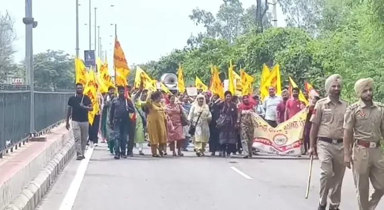 क्या पंजाब के संगरूर में शिक्षकों ने मुख्यमंत्री भगवंत मान के घर के बाहर प्रदर्शन किया?