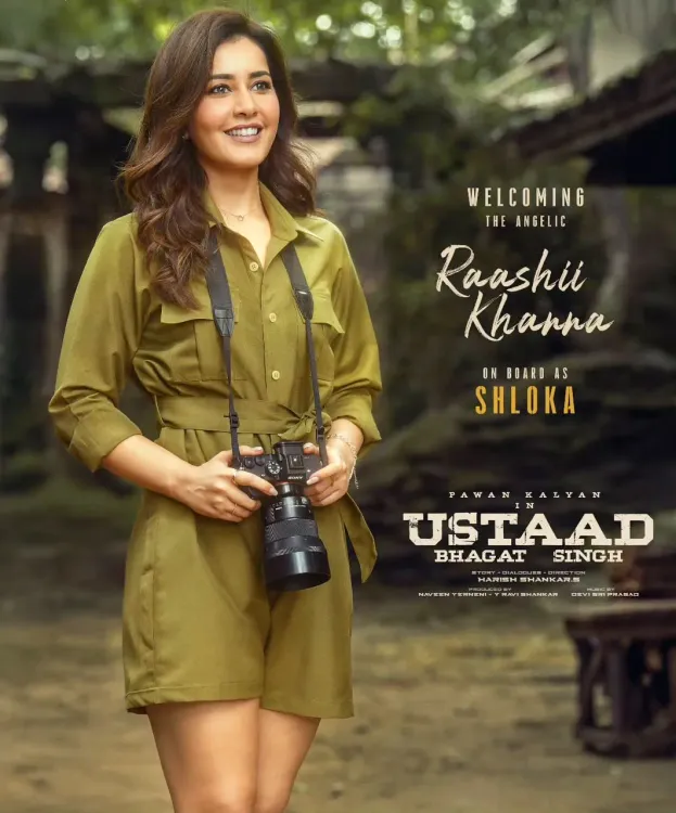 Is Raashii Khanna Joining Pawan Kalyan in Harish Shankar's 'Ustaad Bhagat Singh'?