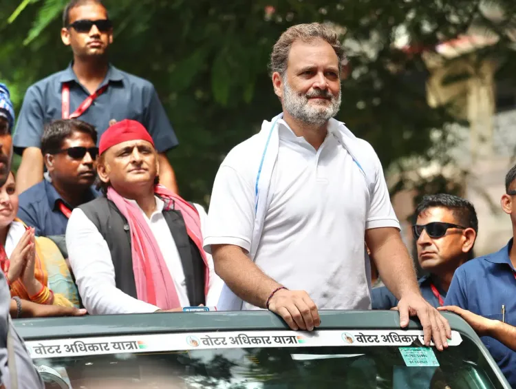 क्या राहुल गांधी ने अखिलेश यादव को धन्यवाद दिया, बोले, दो भाई, वोट चोरों की तबाही?